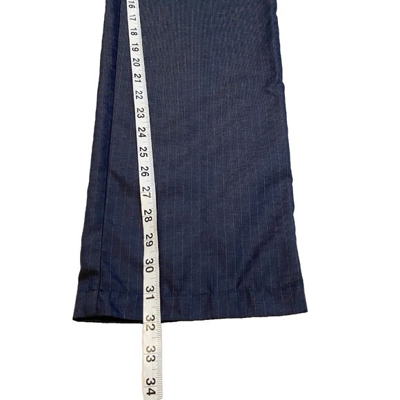 J. Lindeberg Men Elof Pants 36x32 Regular Fit Light Poly Blue Gray Striped Golf - Picture 3 of 16